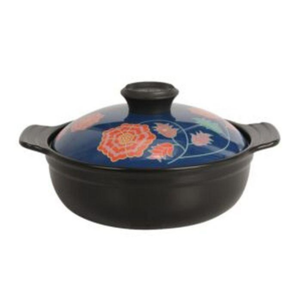 Color King 3339-2800 BLUE Batik Ceramic Stock Pot 2800ML Blue