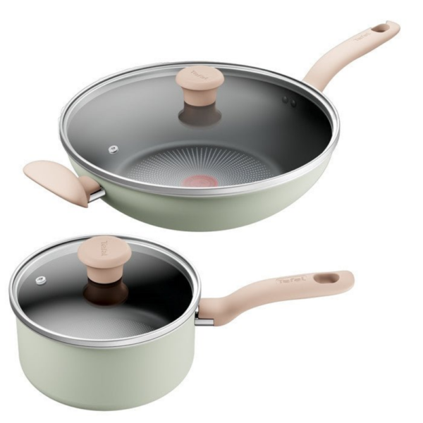 Tefal G179S4 Cookware SO Matcha 4-pc Set (Wokpan 30cm + SCP 19cm)