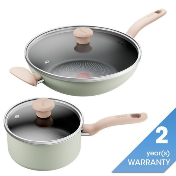 Second image of Tefal G179S4 Cookware SO Matcha 4-pc Set (Wokpan 30cm + SCP 19cm)