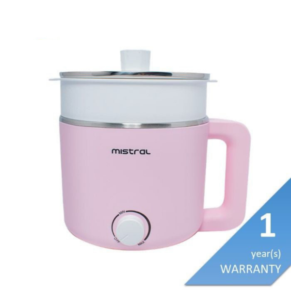 Second image of Mistral MEC3015 PINK Multi Pot With Steam Tray 1.5L