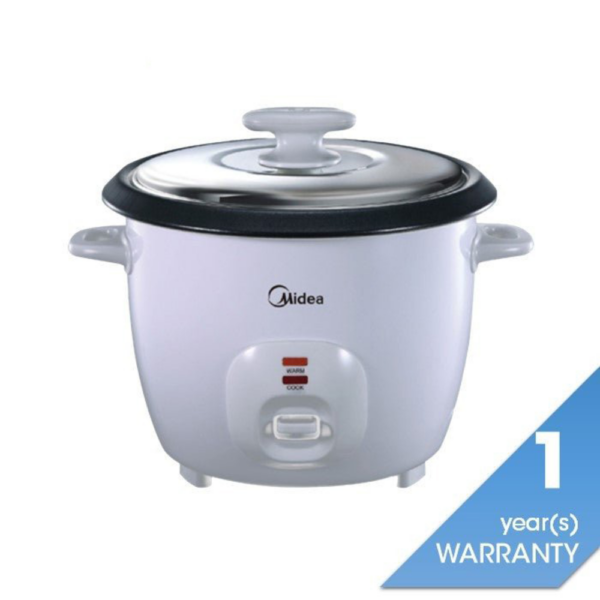 Second image of Midea MG-GP18B Conventional Rice Cooker 1.8L Stainless Steel Lid