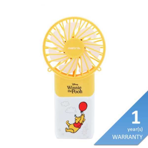 Second image of Mistral MRF500-PHB Disney Rechargeable Usb Fan Winnie The Pooh Balloon