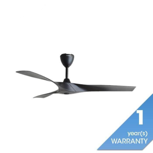 Second image of Alkova AXIS 3B/56 MATT BLACK Ceiling Fan 56'' 3 Blades With Remote Matt Black