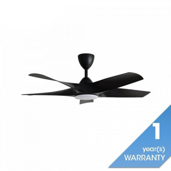 Second image of Alkova AXIS 5B/48 LED MATT BLACK Ceiling Fan 48'' 5 Blades LED Matt Black