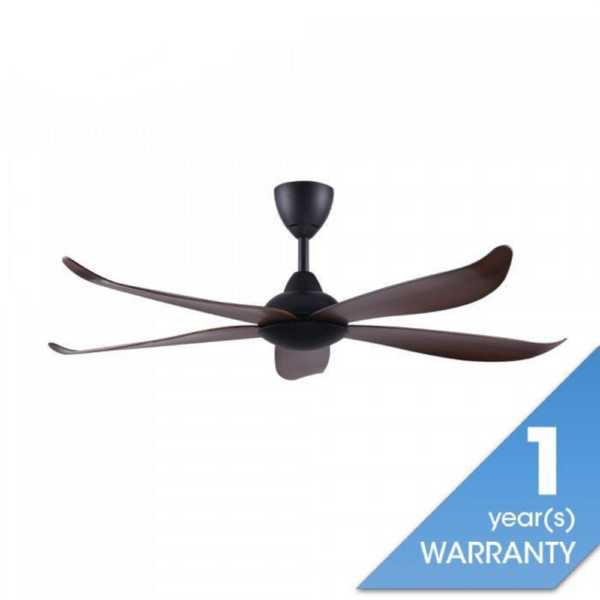 Second image of Vannus LUNA 5B/56 MATT BLACK WALNUT 56'' Ceiling Fan 5 Blades Matt Black Walnut