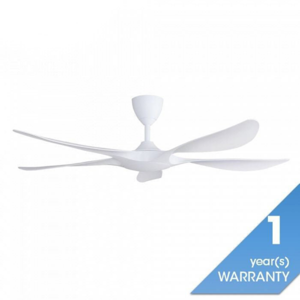 Second image of Alkova EXCEL V2 5B/56 MATT WHITE Ceiling Fan 56'' 5 Blades Matt White