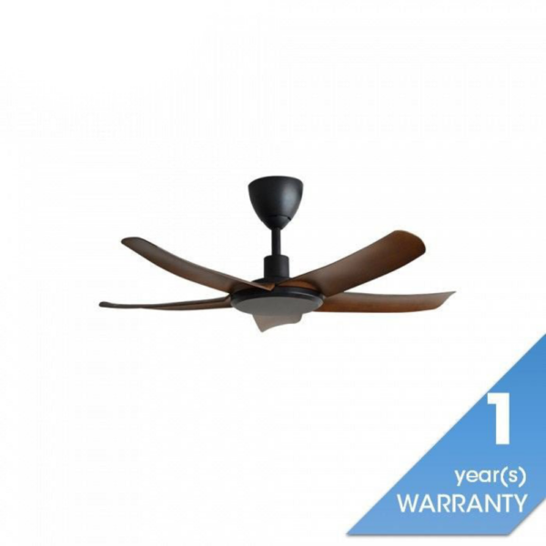 Second image of Alkova PAZION G2 5B/40 WALNUT MATT BLACK Ceiling Fan 5 Blades 40 Inch Walnut Matt Black