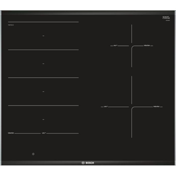 Bosch PXE675DC1E Electric Hobs 60Cm Induction Ceramic Hob 3 Zones