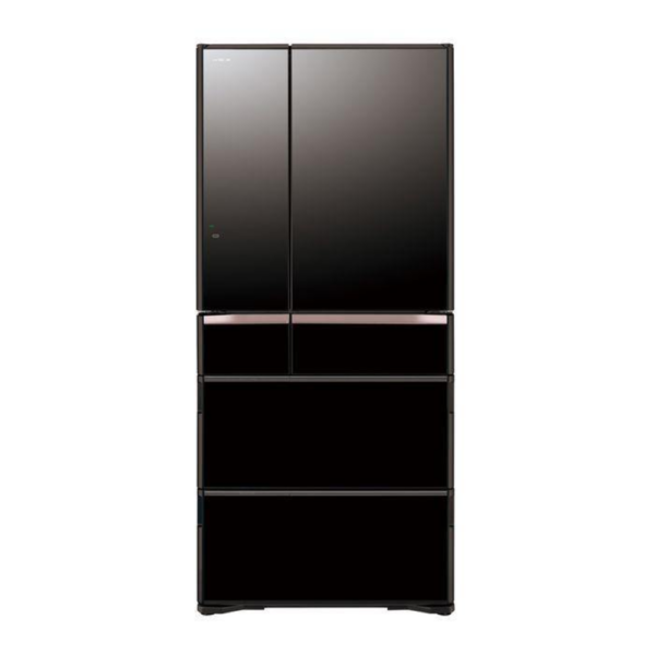 Hitachi R-Wx670Km Xk Fridge 6 Doors Crystal Black