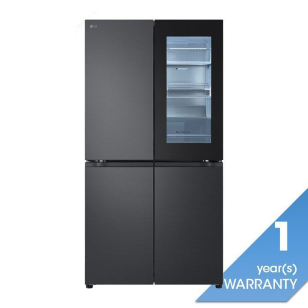 Second image of LG GC-V24FFCHB 4 Doors Fridge 601L French Door With Instaview Matte Black