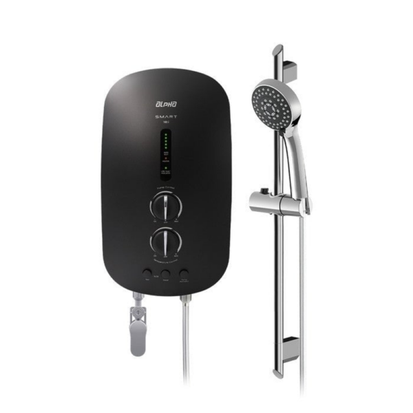 Alpha SMART 18I MATT BLACK Home Shower ELCB A. Test DC Pump Matt Black