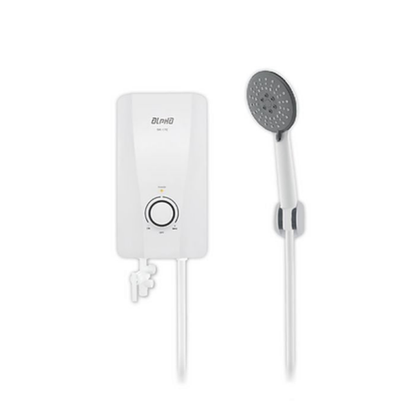 Alpha SK-17E Home Shower Double Relay ELSD Without Pump White