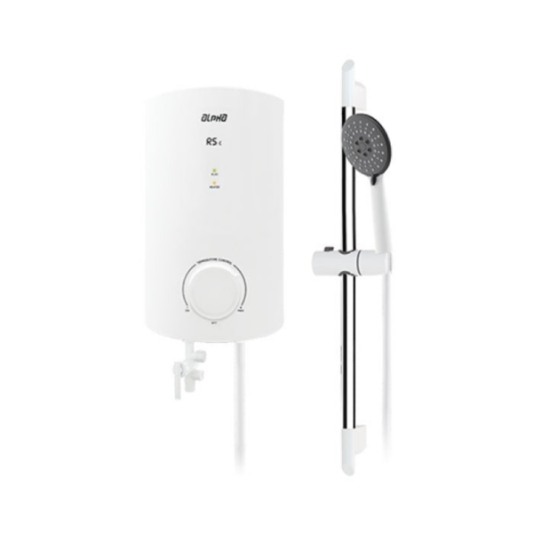 Alpha RS-E Home Shower Double Relay ELSD Without Pump White