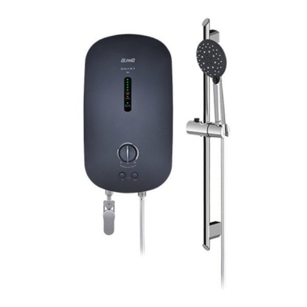 Alpha SMART 18E METAL BLACK (M-G11) Home Shower ELCB Auto Test *