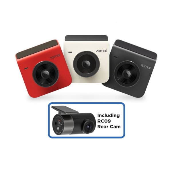 70mai Dash Cam A400 + Rear Cam Set - A400-1 [2" Display | 1440P Quad HD | Loop Recording] -Global Version