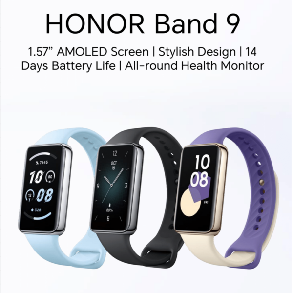 HONOR Band 9 [1.57” AMOLED Screen | Stylish Design | 14 Days Battery Life | All-round Health Monitor] - Original Honor Malaysia