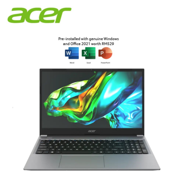 Acer Aspire Lite 15 AL15-31P-P9YD 15.6'' FHD Laptop Steel Grey ( N6000, 8GB, 512GB SSD, Intel, W11, HS+M365 )