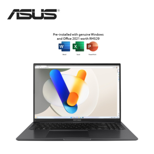 Asus Vivobook 16 A1605V-APB045WSM 16'' WUXGA Laptop Indie Black ( Core 7 150U, 16GB, 1TB SSD, Intel, W11, HS+M365 )