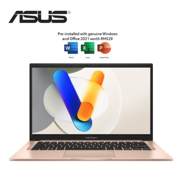 Asus VivoBook 14 A1404V-APB008WSM 14'' FHD Laptop Terra Cotta ( Core 5 120U, 16GB, 512GB SSD, Intel, W11, HS+M365 )