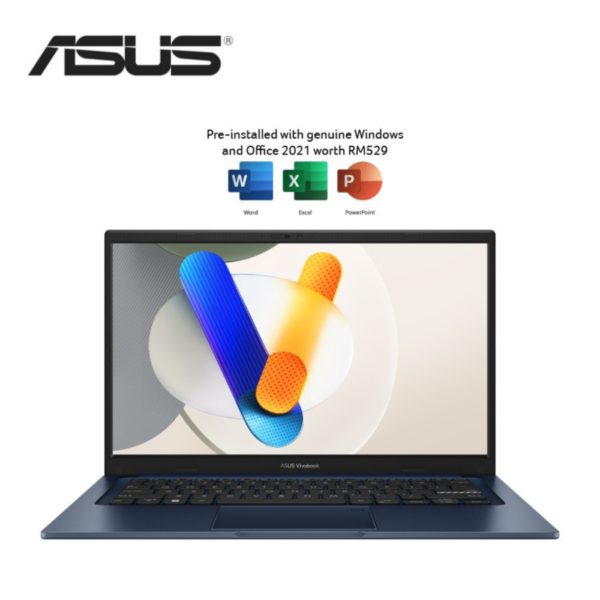 Asus VivoBook 14 A1404V-APB007WSM 14'' FHD Laptop Quite Blue ( Core 5 120U, 16GB, 512GB SSD, Intel, W11, HS+M365 )