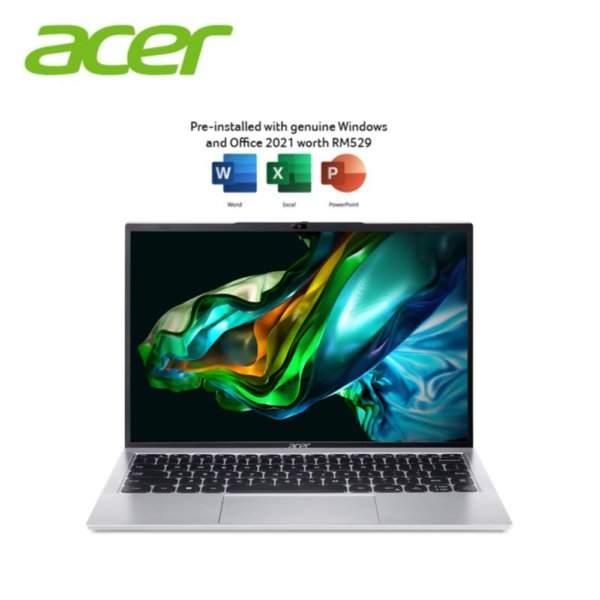 Acer Aspire Lite 14 AL14-51M-34K6 14" WUXGA Laptop Pure Silver ( i3-1215U, 8GB, 512GB SSD, Intel, W11, HS+M365 )