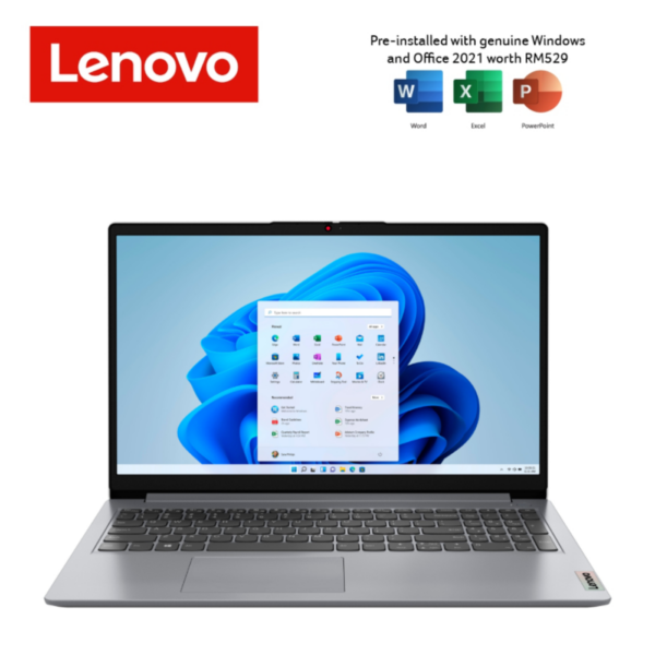 Lenovo IdeaPad 1 15AMN7 82VG00KMMJ 15.6" HD Laptop Cloud Grey ( Athlon 7120U, 8GB, 512GB SSD, ATI, W11, HS )