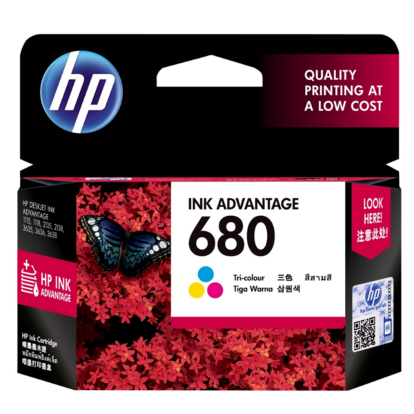 HP 680 Tri-color Original Ink Advantage Cartridge