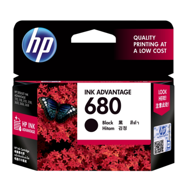 HP 680 Black Original Ink Advantage Cartridge