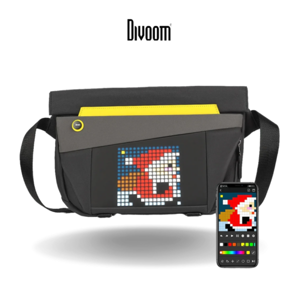 Second image of Divoom Pixoo Sling Bag-V Customisable Pixel Art